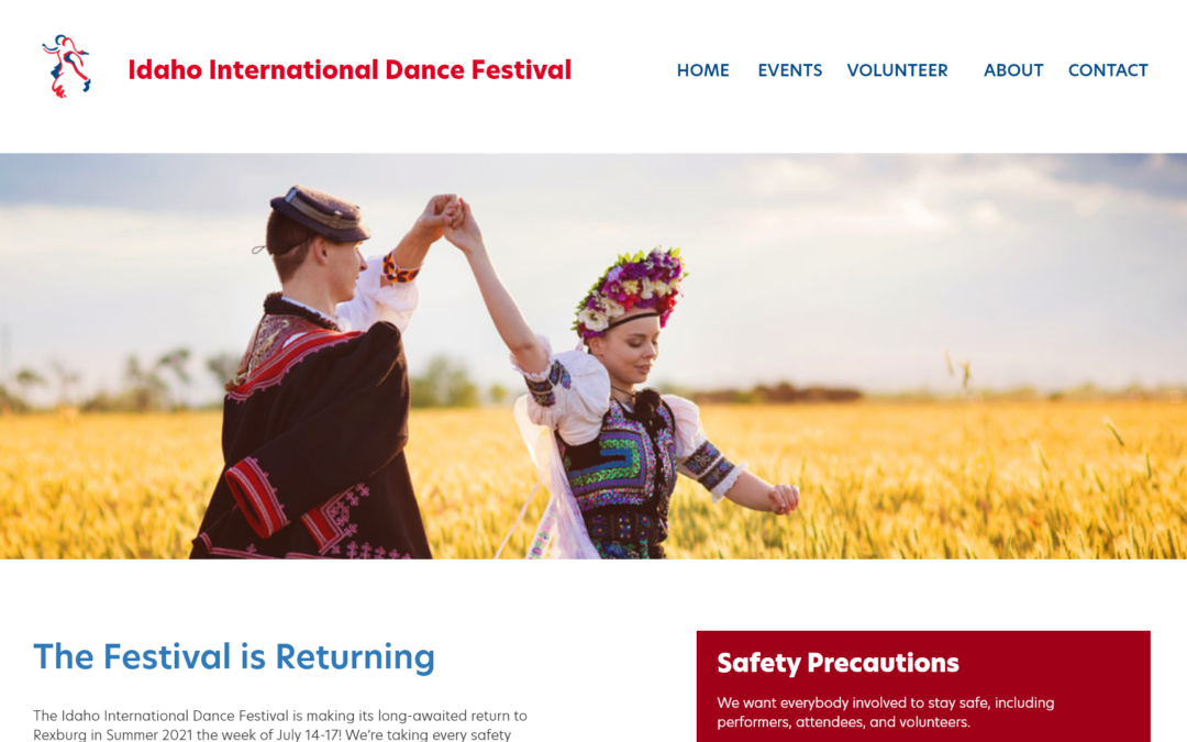 Idaho International Dance Festival Website